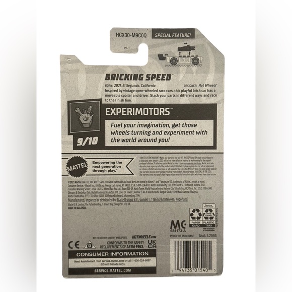 Hot Wheels BRICKING SPEED Special Feature EXPERIMOTORS - Picture 2 of 3